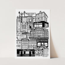 Load image into Gallery viewer, Strathbungo black and white print