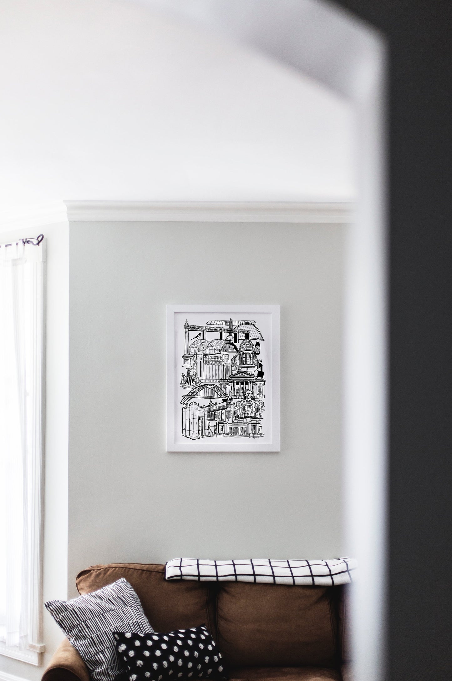 Newcastle Upon Tyne Illustration Print