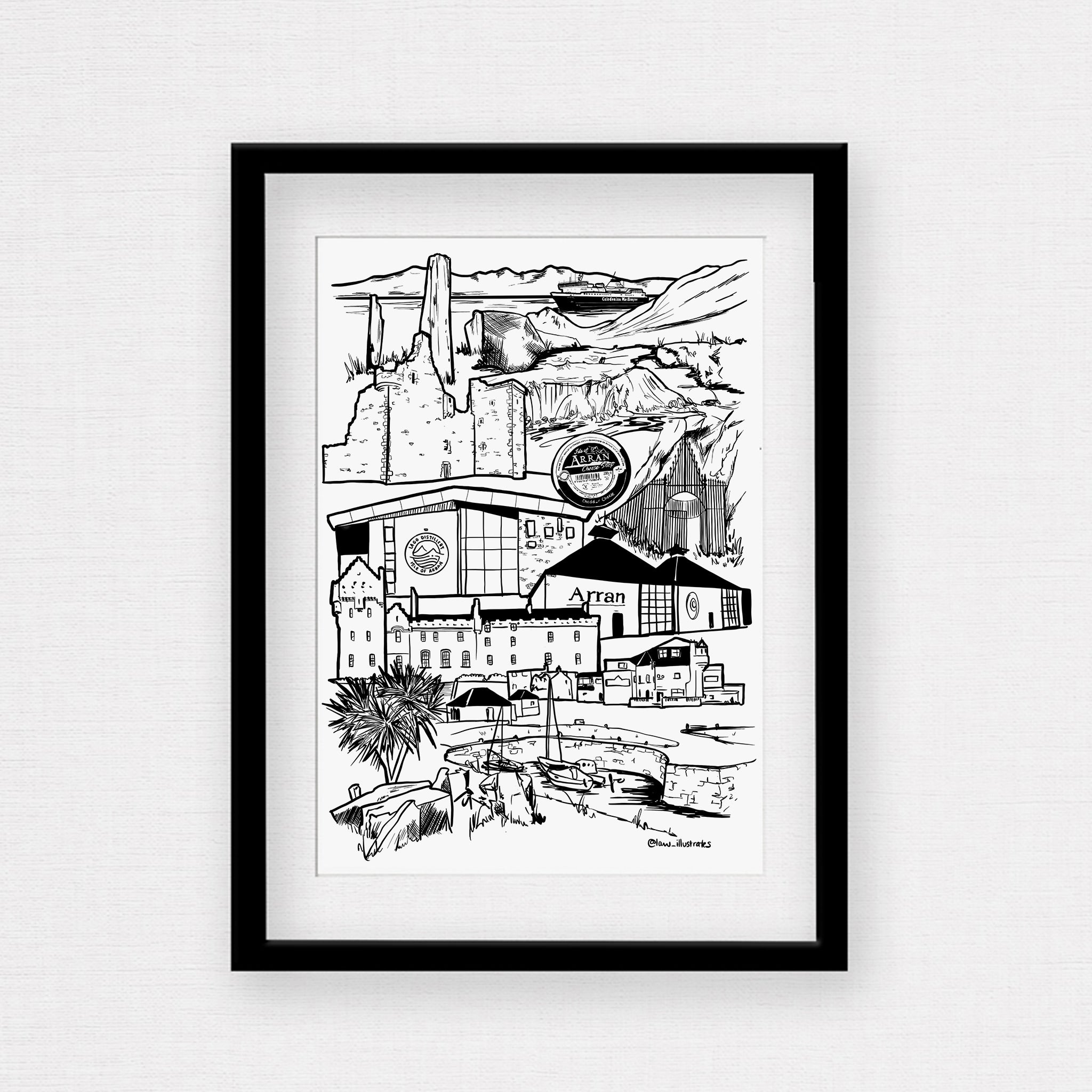 ARRAN PRINT LAW ILLUSTRATES