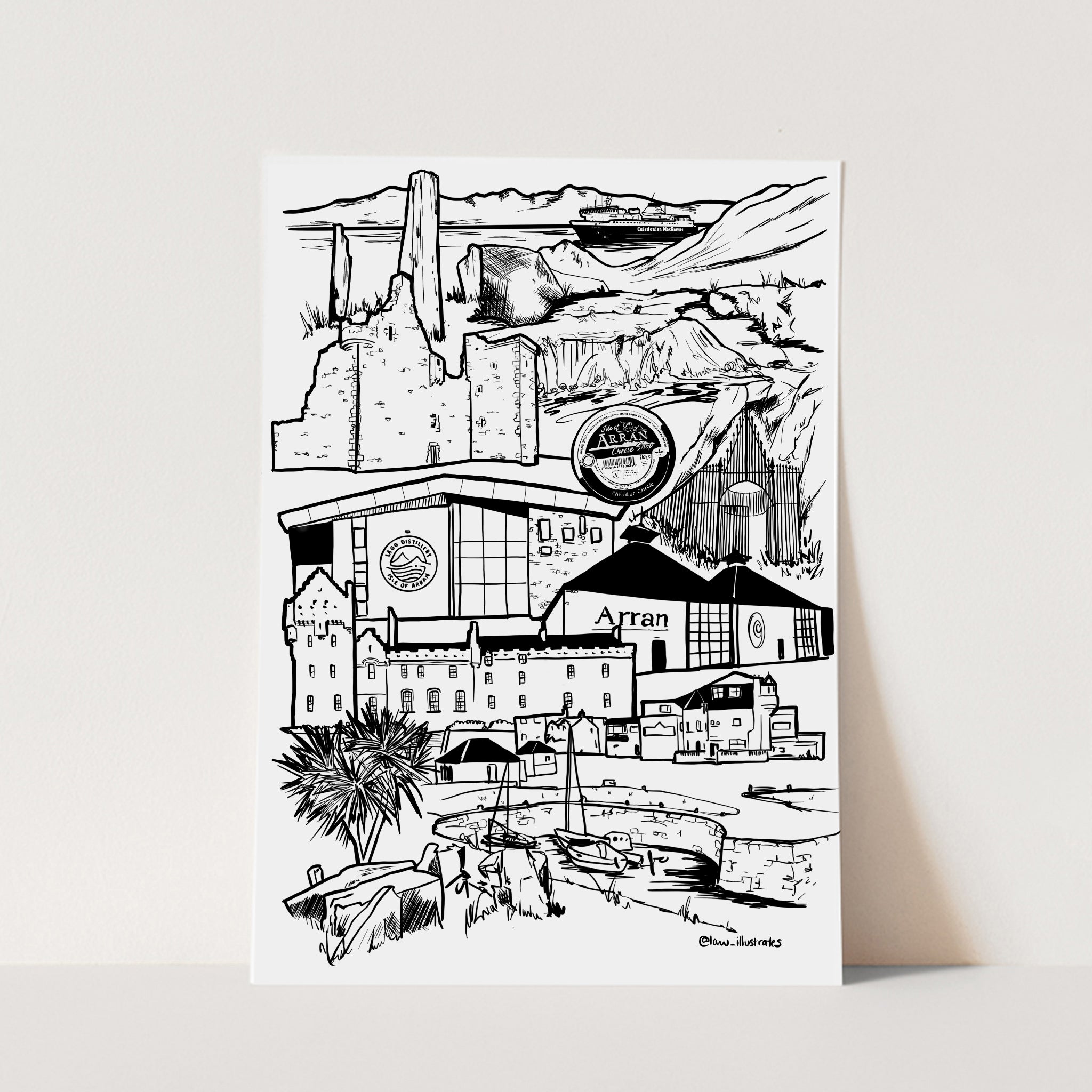 ARRAN PRINT LAW ILLUSTRATES