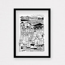 Load image into Gallery viewer, OBAN BLACK AND WHITE FRAMED PRINT

