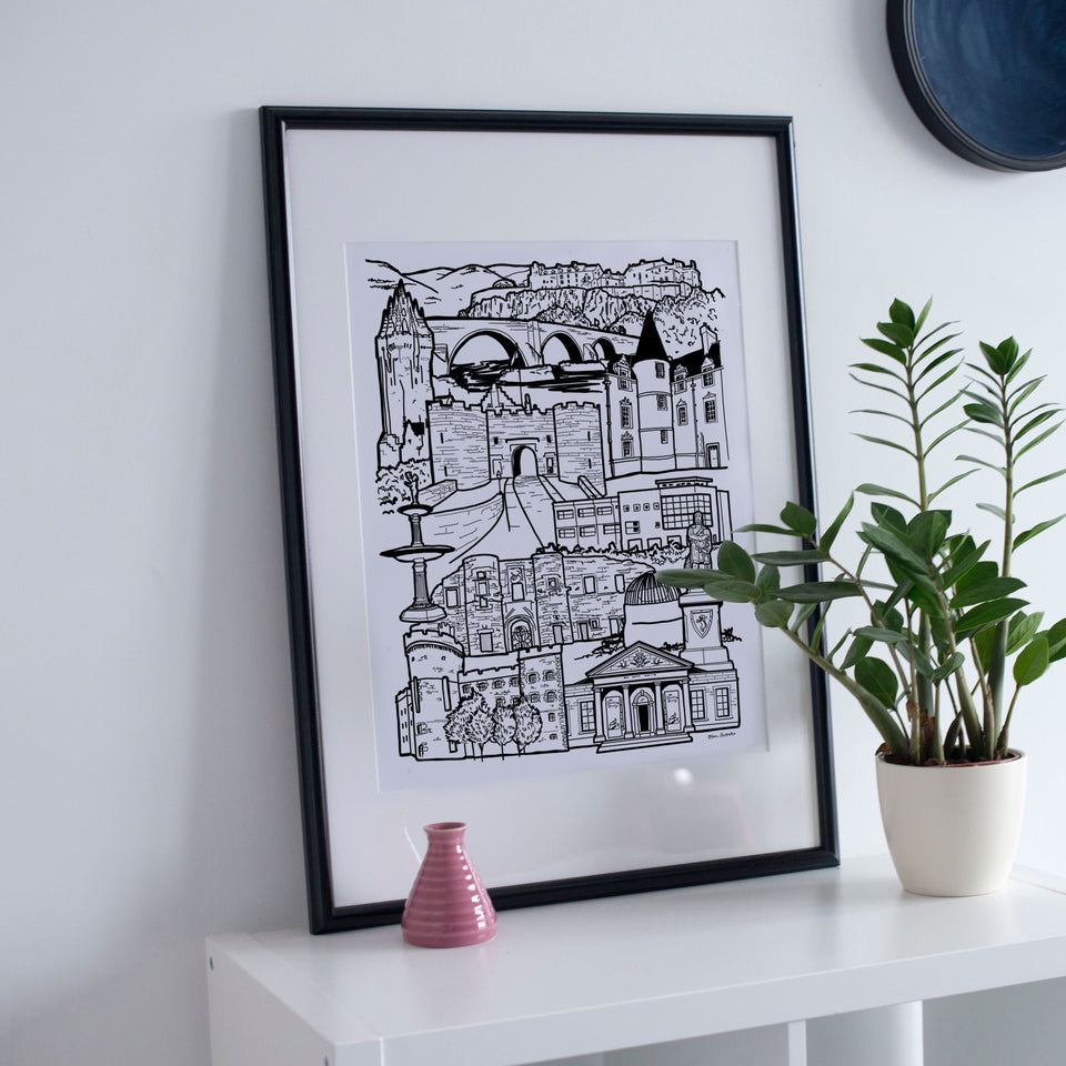Law illustrates landmark skyline prints or your favourite cities