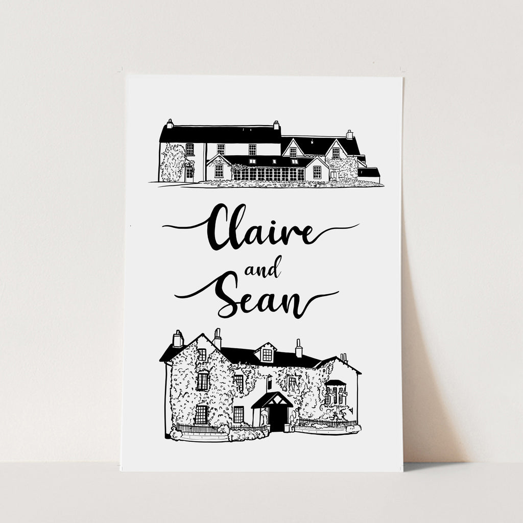 Personalised Print for Wedding Gift or Special Occasion