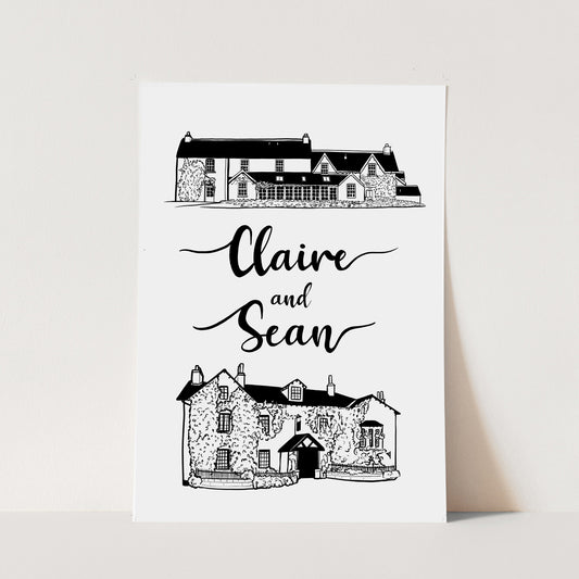 Personalised Print for Wedding Gift or Special Occasion