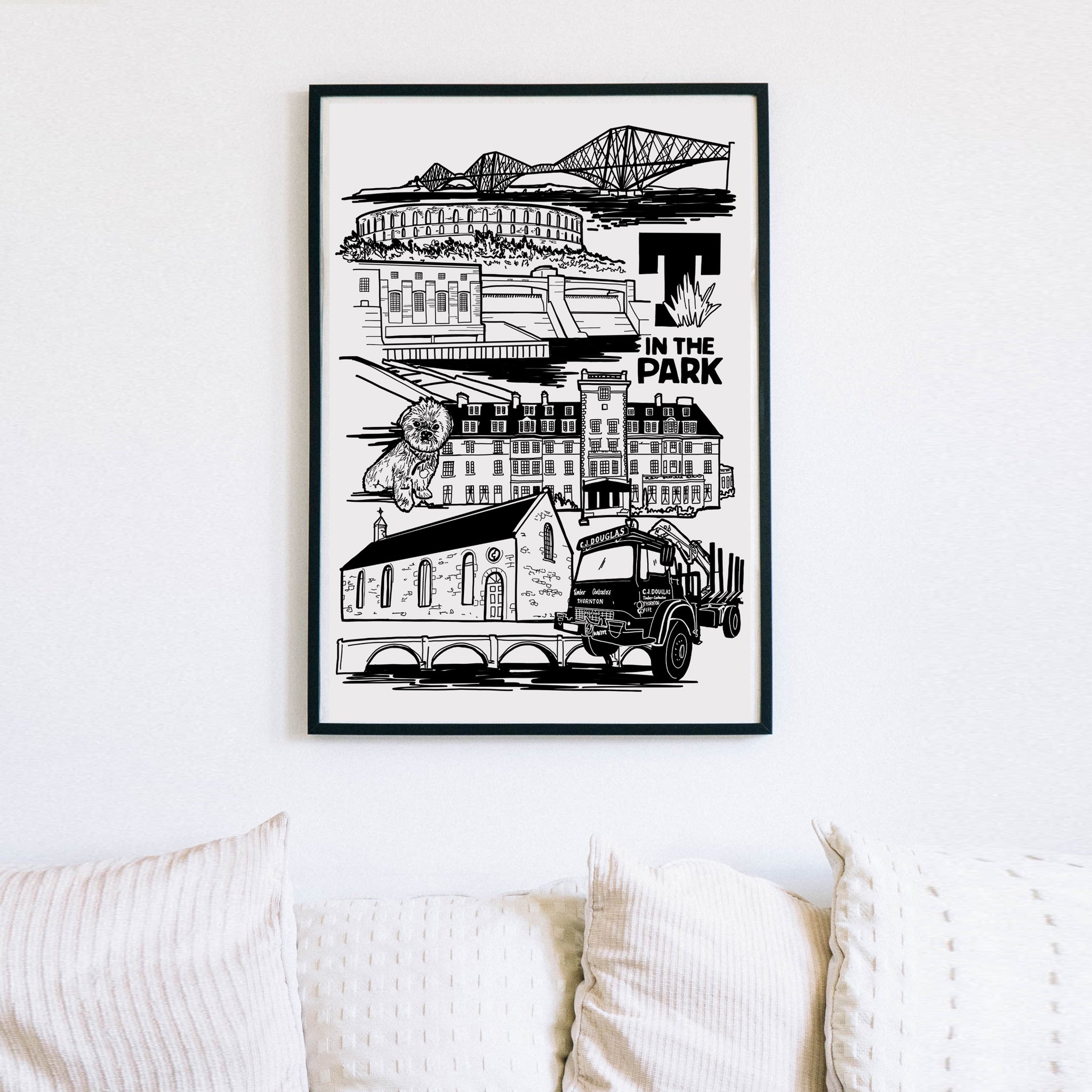 Personalised Landmark print, Bespoke gift idea