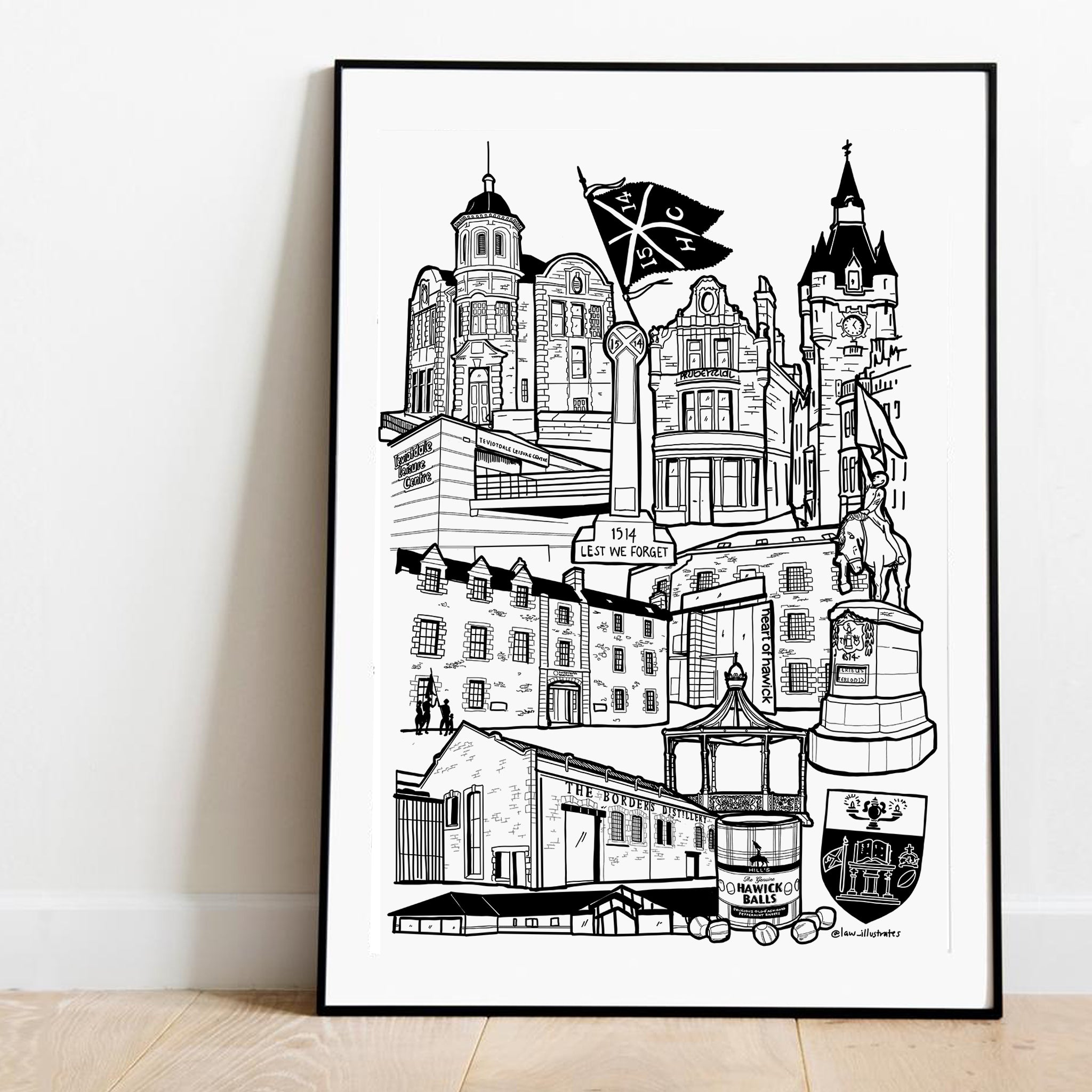 Hawick Print | Scottish Borders Art