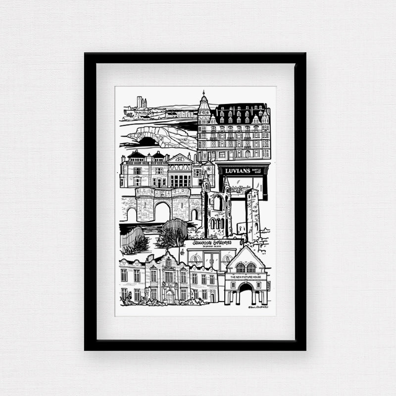 St Andrews Illustration Print