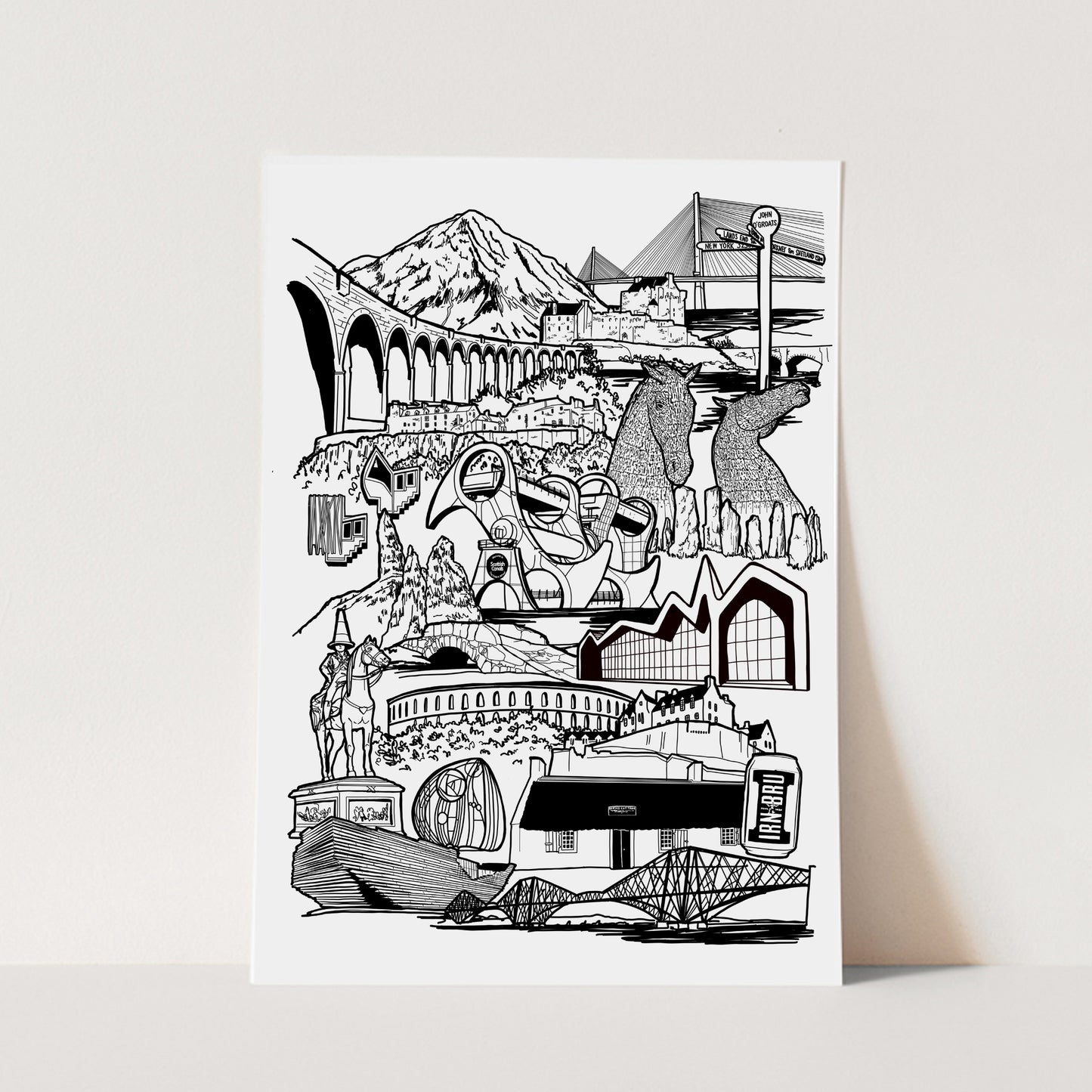 Scotland Illustration Print