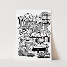 Load image into Gallery viewer, Scotland Illustration Print
