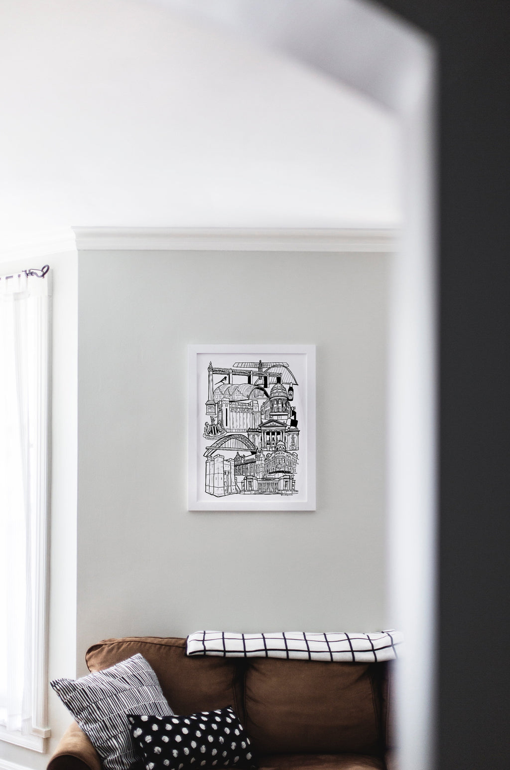 Newcastle Upon Tyne Illustration Print