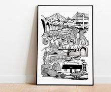 Load image into Gallery viewer, Scotland Illustration Print
