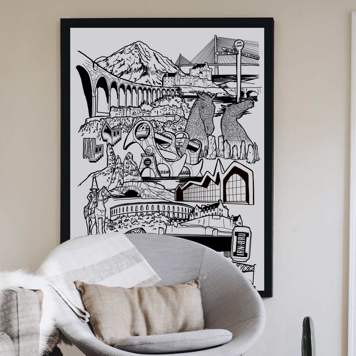 Scotland Illustration Print