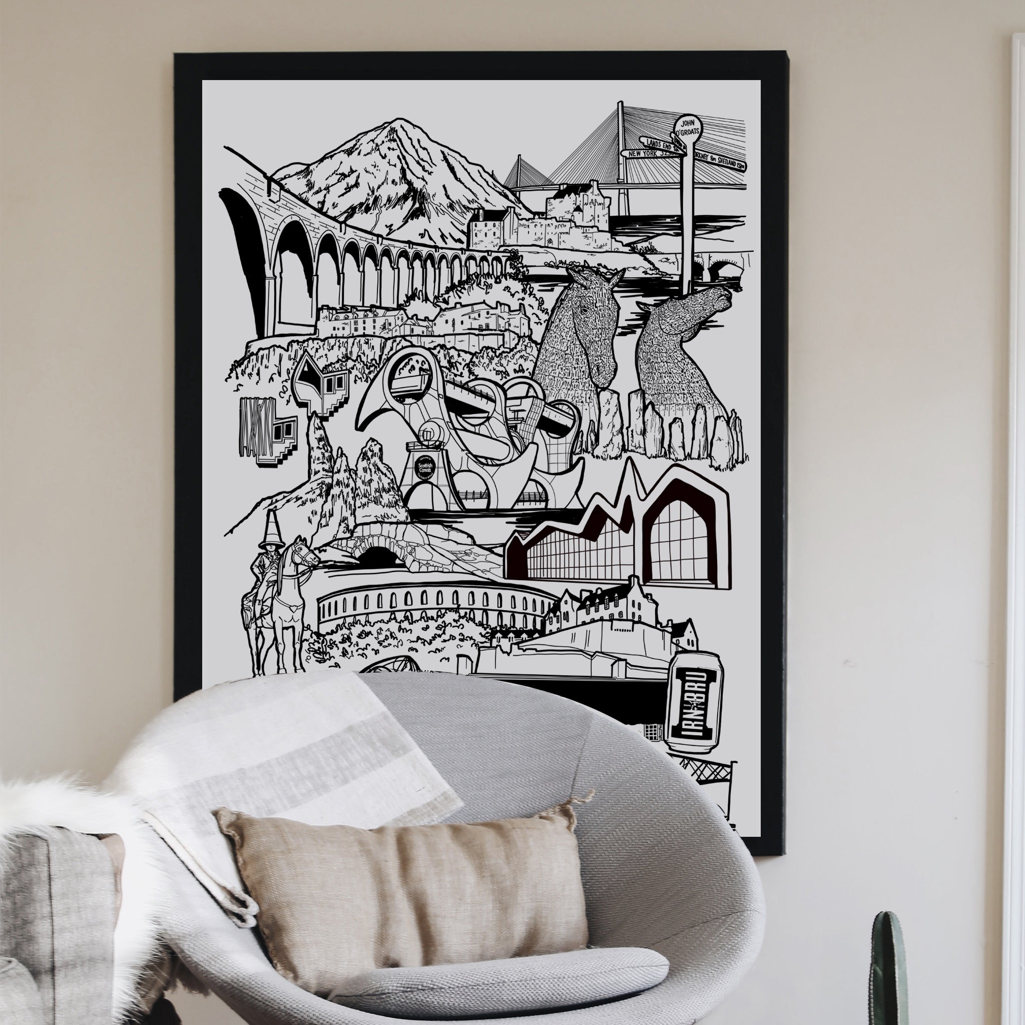 Scotland Illustration Print