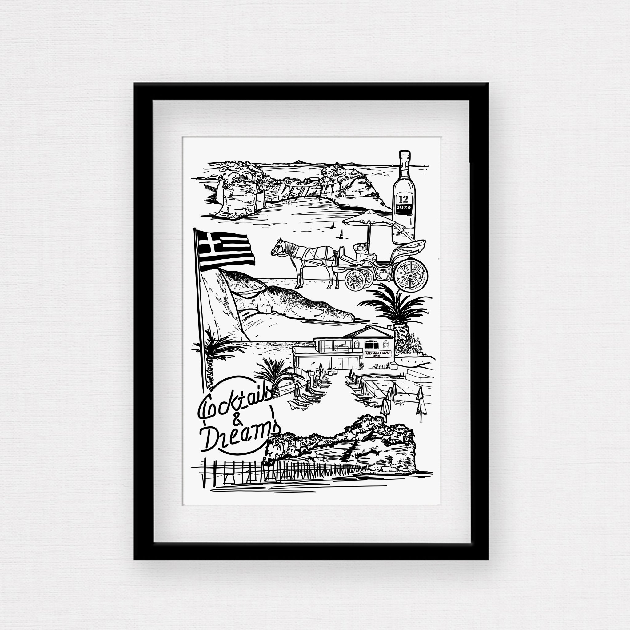 Personalised Landmark print, Bespoke gift idea